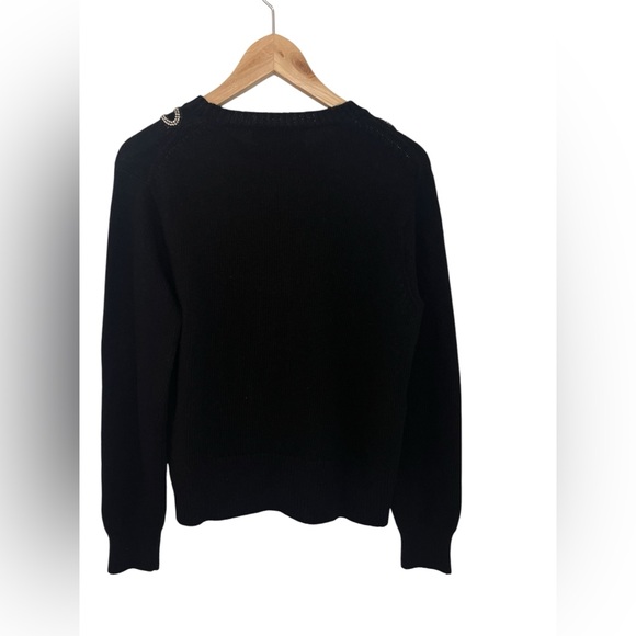 Gucci black wool diamanté heart chain jumper - Picture 4 of 7